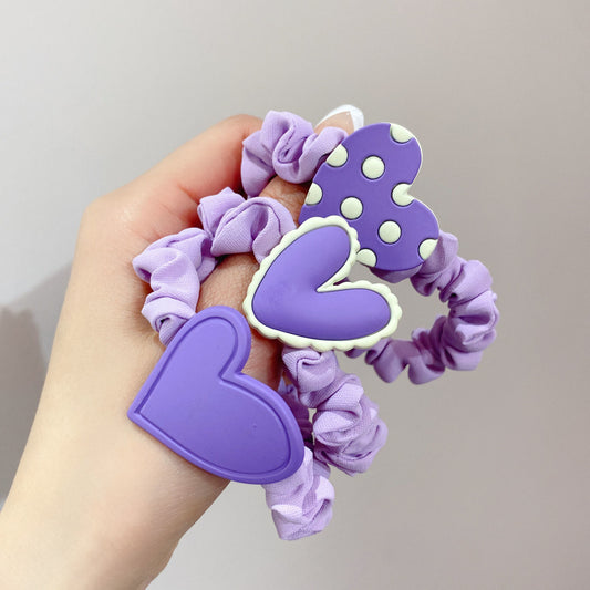 Candy purple headband love hair tie