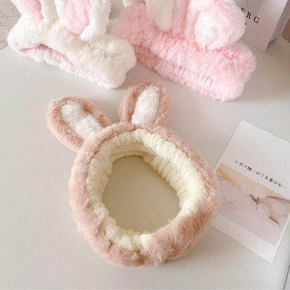 Plush bunny ears headband